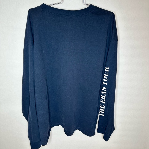 Taylor Swift Eras Tour Long Sleeve Navy T-shirt sz 3XL - Picture 3 of 7